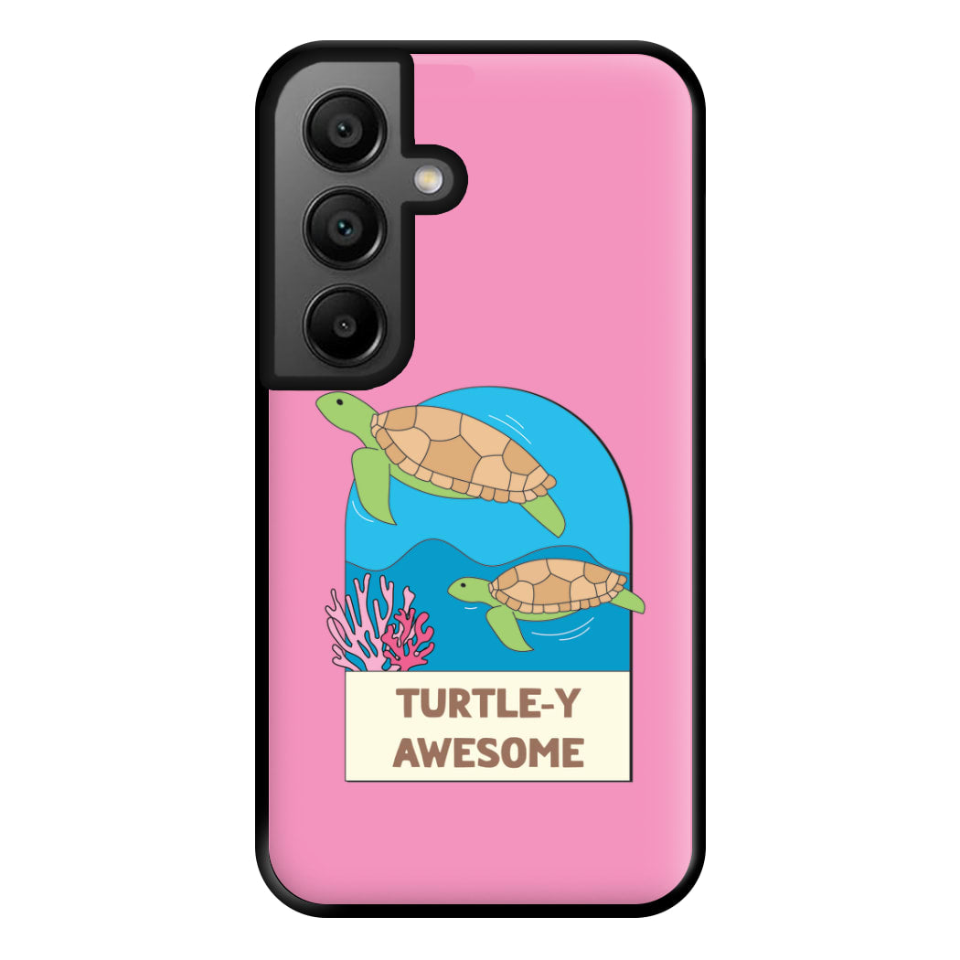 Turtle-y Awesome - Sealife Phone Case for Google Pixel 8