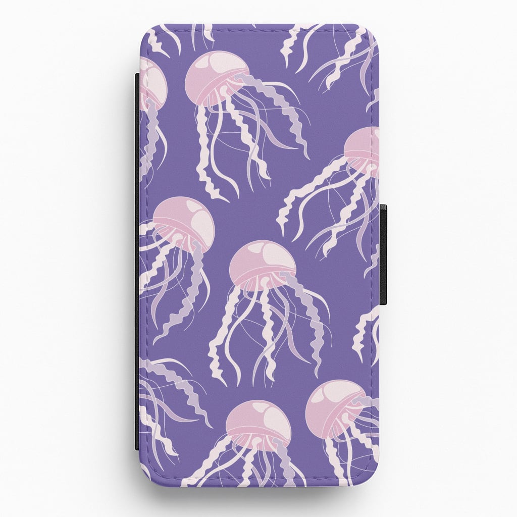 Jellyfish Pattern - Sealife Flip / Wallet Phone Case