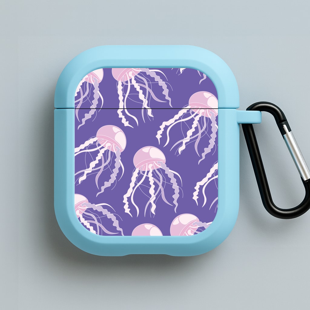 Jellyfish Pattern - Sealife Blue AirPods Case