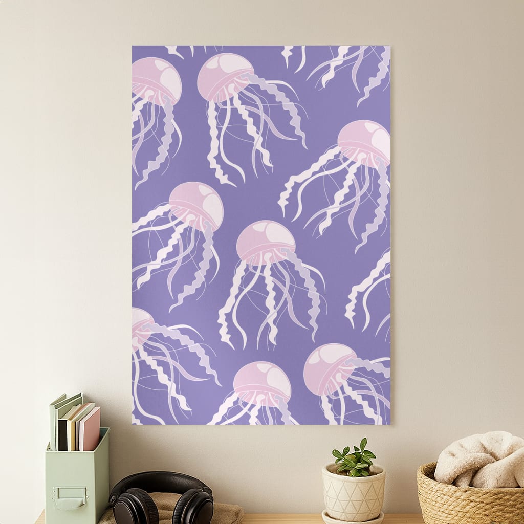 Jellyfish Pattern - Sealife Poster