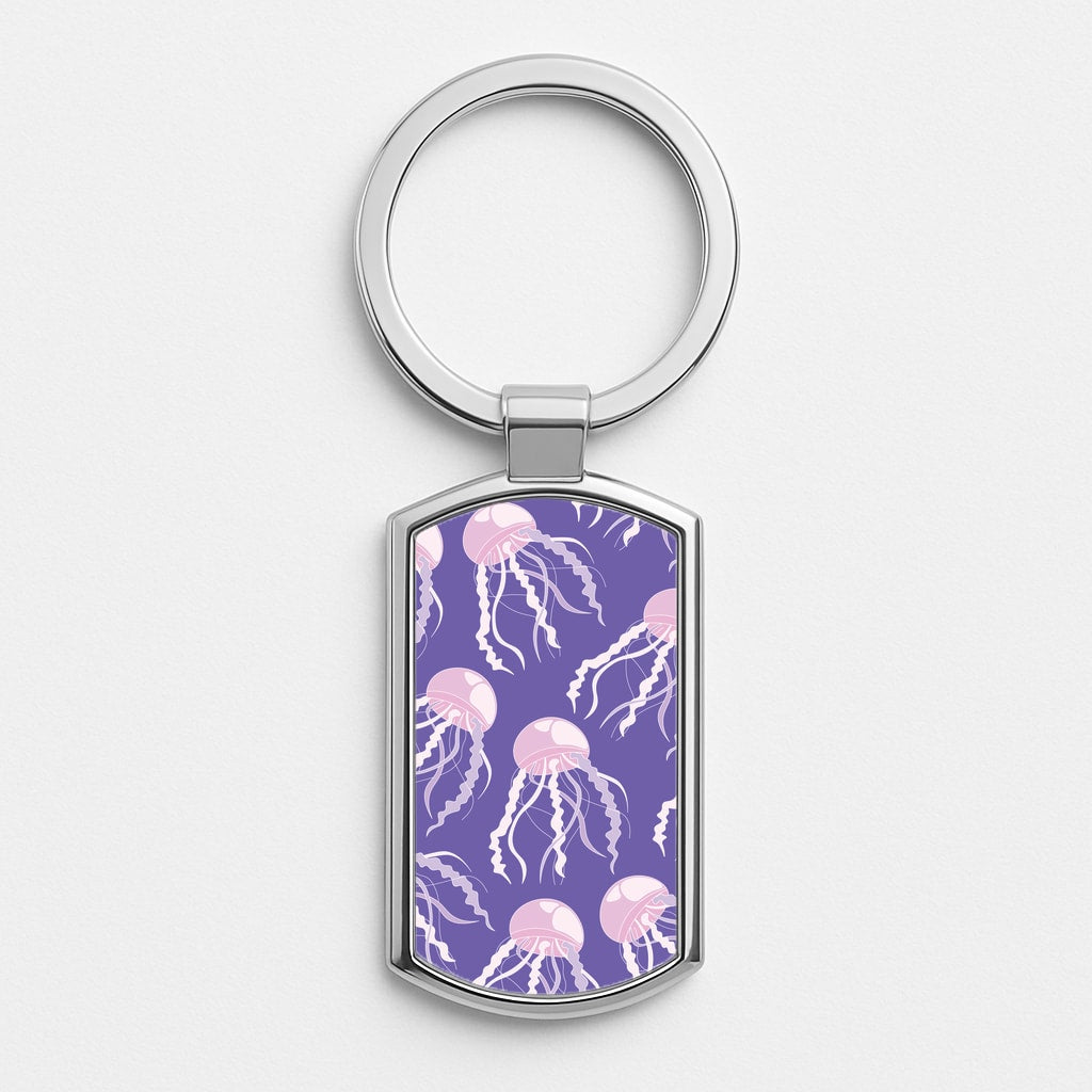Jellyfish Pattern - Sealife Luxury Keyring