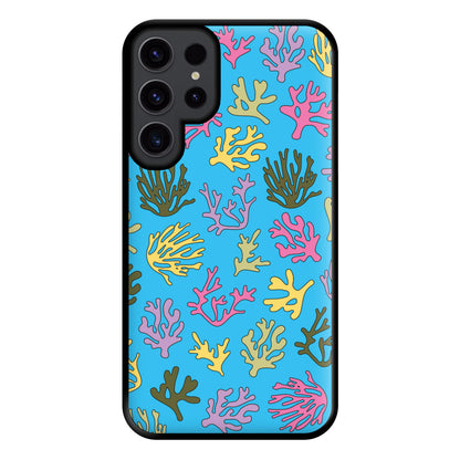 Coral Pattern - Sealife Phone Case for Galaxy S23 Ultra