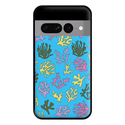 Coral Pattern - Sealife Phone Case for Google Pixel 7 Pro