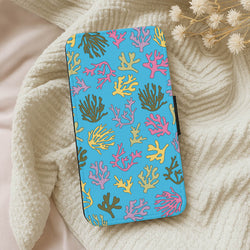 Coral Pattern - Sealife Wallet Phone Case