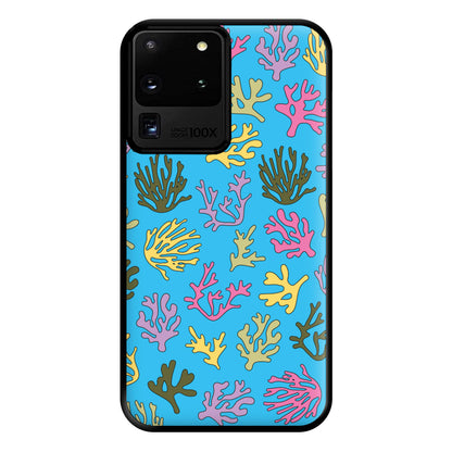 Coral Pattern - Sealife Phone Case for Galaxy S20 Ultra