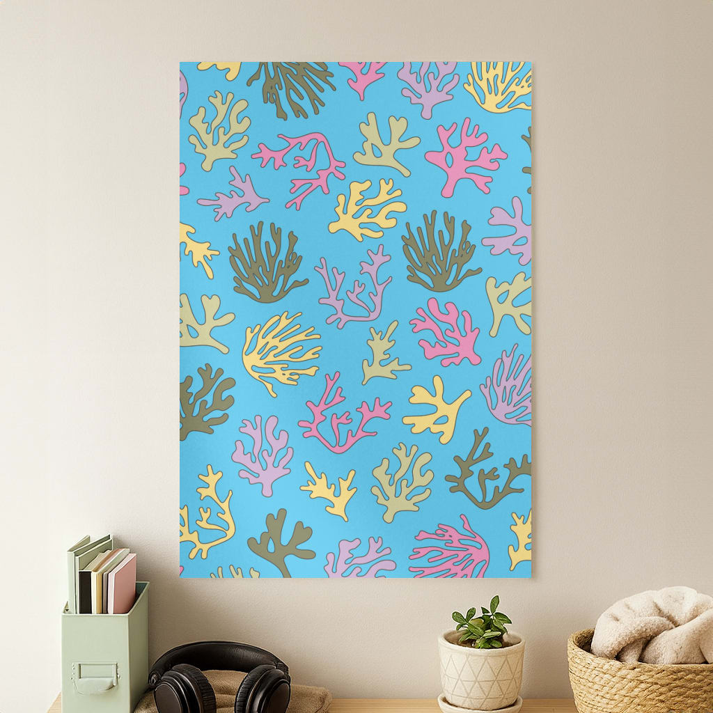 Coral Pattern - Sealife Poster