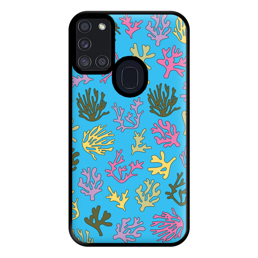 Coral Pattern - Sealife Phone Case for Galaxy A21s