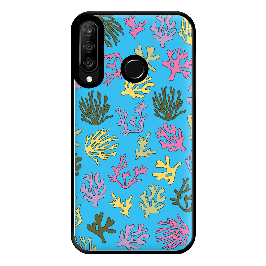 Coral Pattern - Sealife Phone Case for Huawei P30 Lite