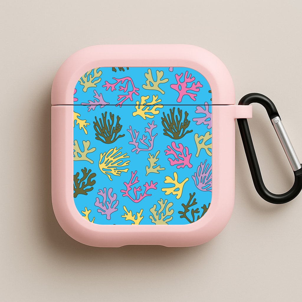 Coral Pattern - Sealife Pink AirPods Case