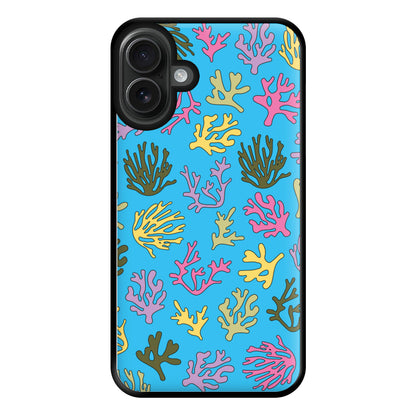 Coral Pattern - Sealife Phone Case for iPhone 16 Plus