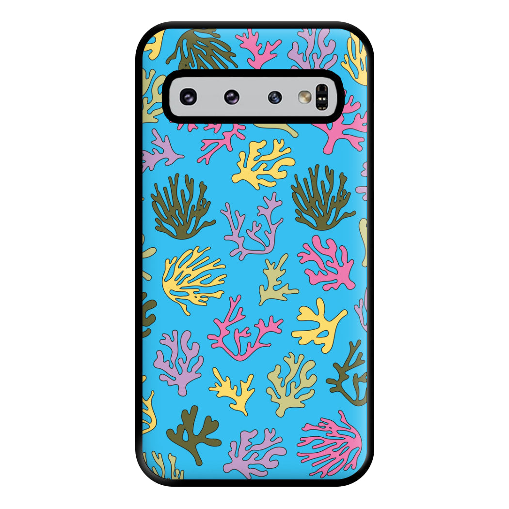 Coral Pattern - Sealife Phone Case for Galaxy S10 Plus