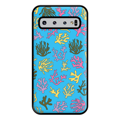 Coral Pattern - Sealife Phone Case for Galaxy S10 Plus