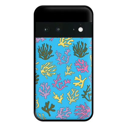 Coral Pattern - Sealife Phone Case for Google Pixel 6a