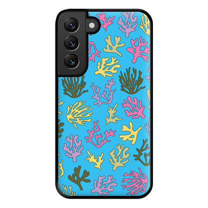 Coral Pattern - Sealife Phone Case for Galaxy S22 Plus