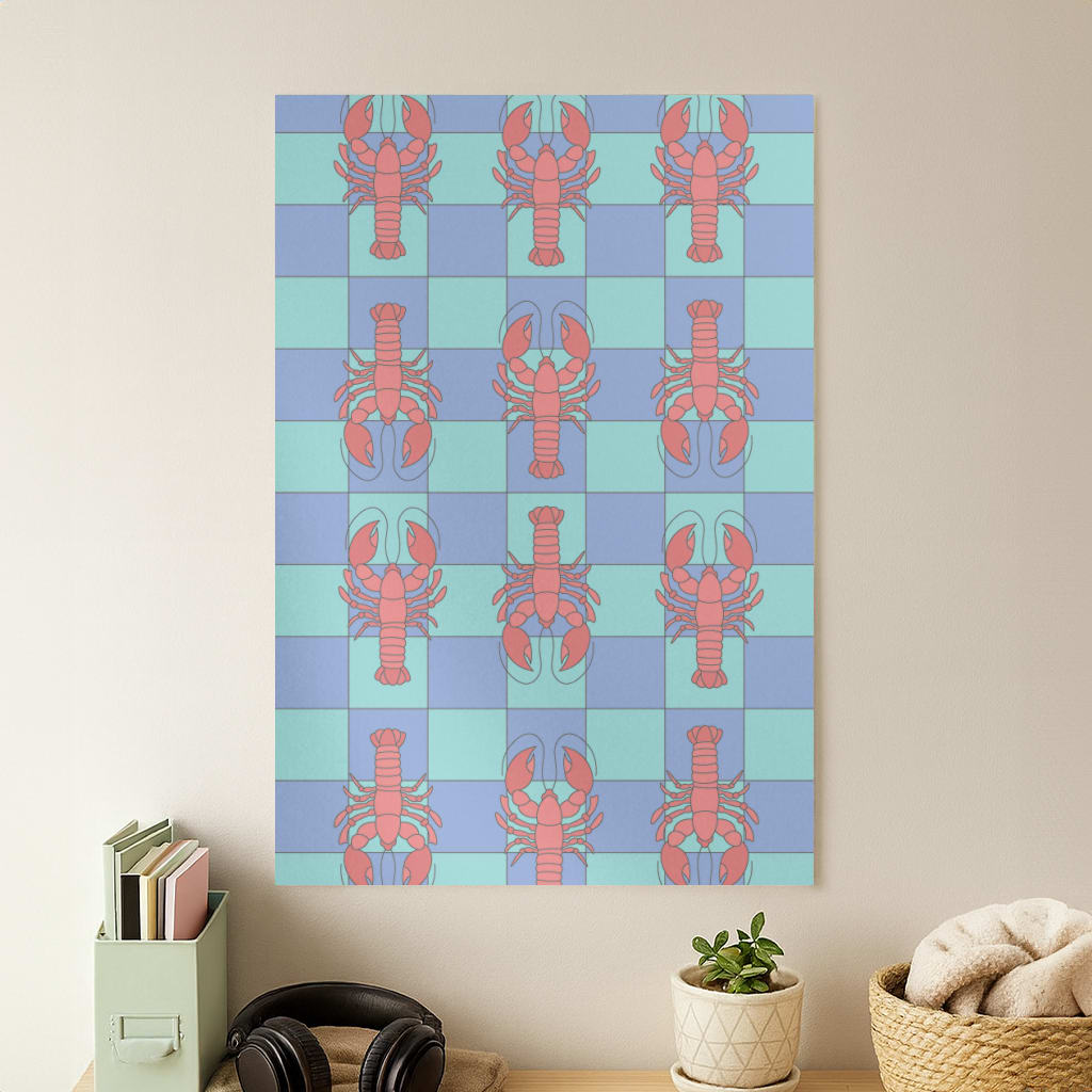 Lobster Pattern - Sealife Poster