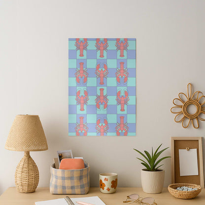 Lobster Pattern - Sealife Art Print