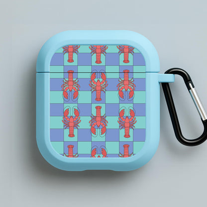 Lobster Pattern - Sealife Blue AirPods Case