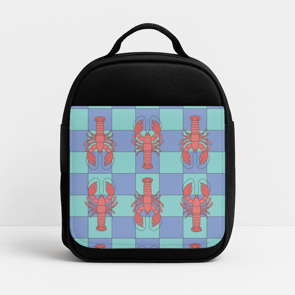 Lobster Pattern - Sealife Insulated Lunchbox