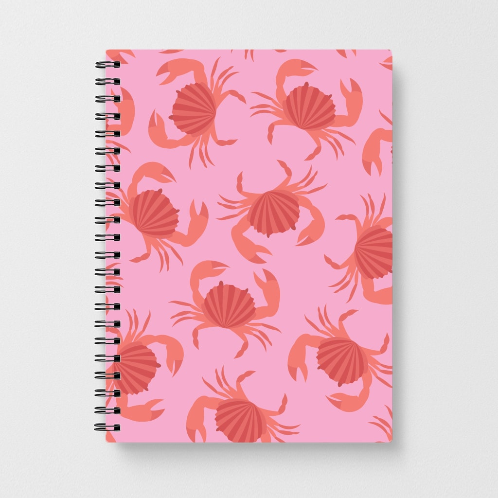 Crab Pattern - Sealife Notebook