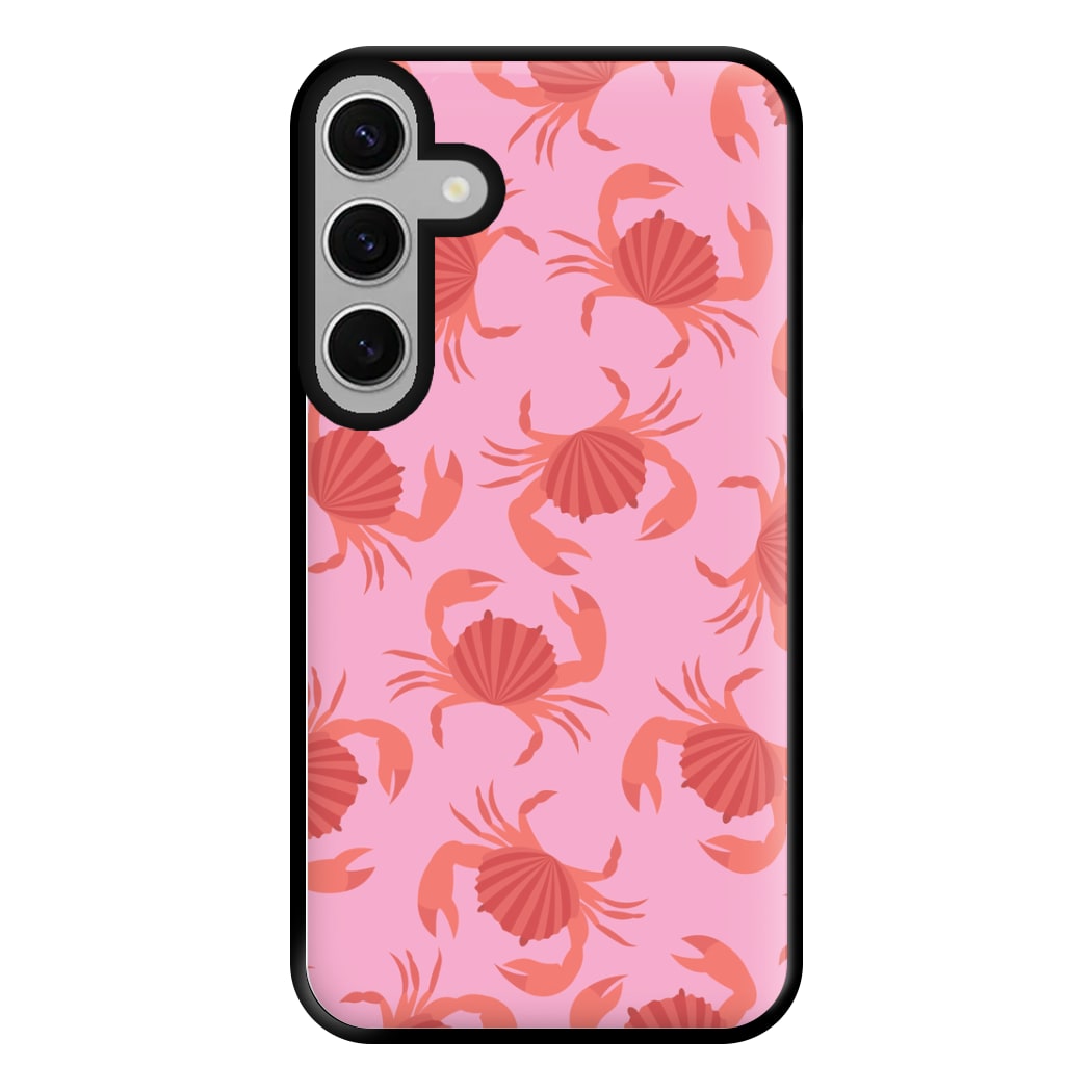 Crab Pattern - Sealife Phone Case for Galaxy S24FE