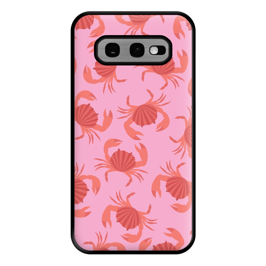 Crab Pattern - Sealife Phone Case for Galaxy S10e