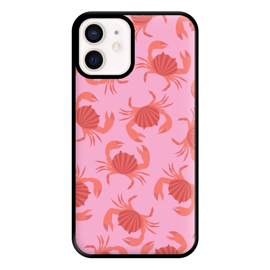 Crab Pattern - Sealife Phone Case for iPhone 12 Mini