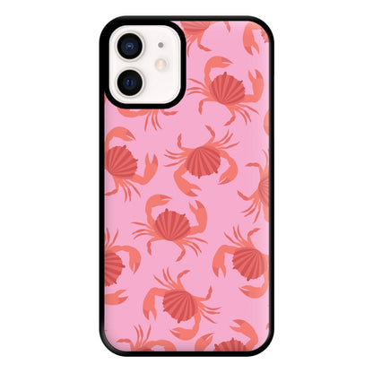 Crab Pattern - Sealife Phone Case for iPhone 12 Mini