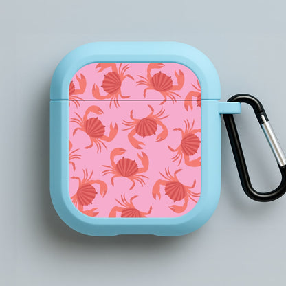 Crab Pattern - Sealife Blue AirPods Case