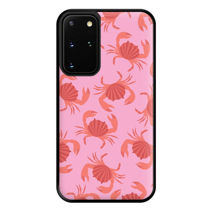 Crab Pattern - Sealife Phone Case for Galaxy S20 Plus