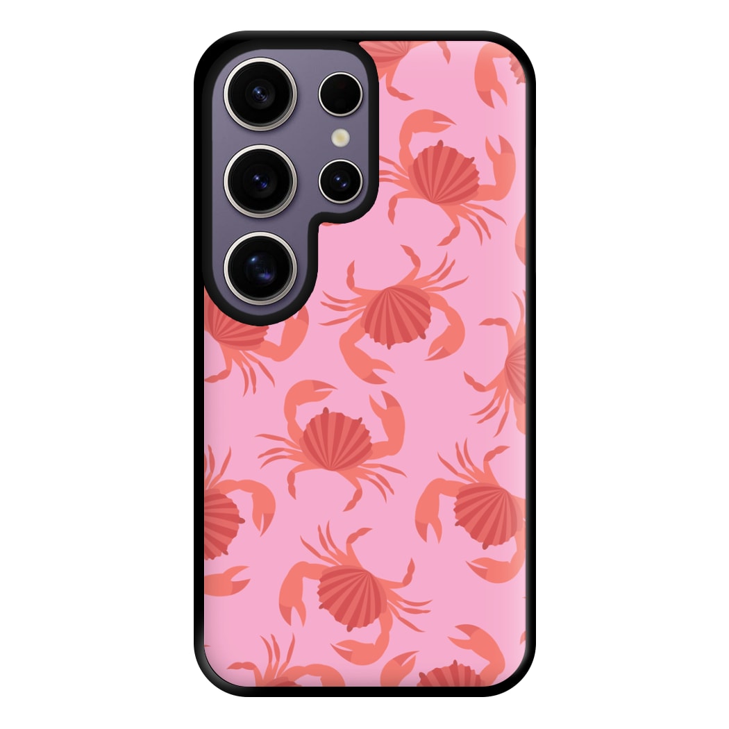 Crab Pattern - Sealife Phone Case for Galaxy S25 Ultra