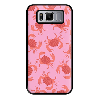 Crab Pattern - Sealife Phone Case for Galaxy S8 Plus