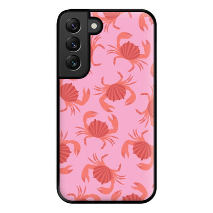 Crab Pattern - Sealife Phone Case for Galaxy S22 Plus