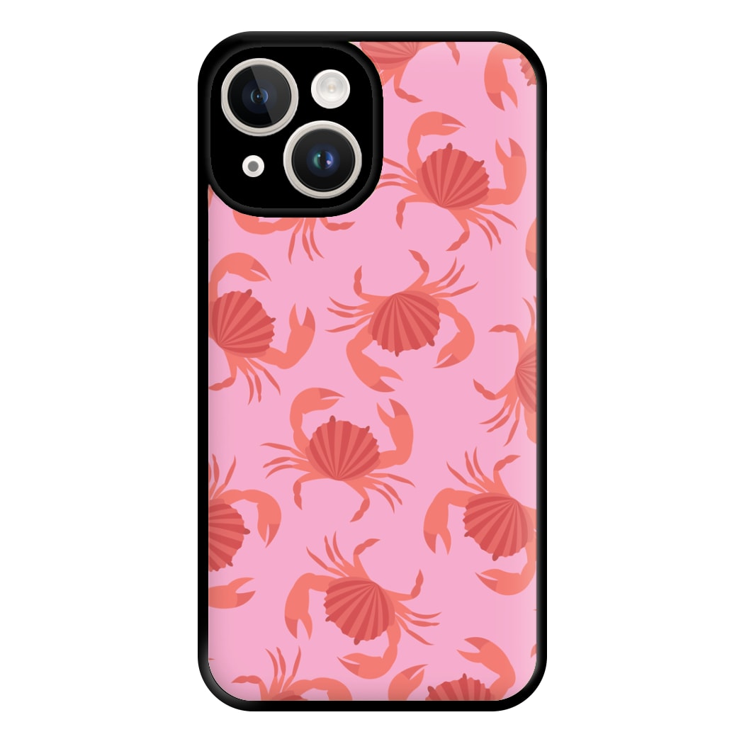 Crab Pattern - Sealife Phone Case for iPhone 14