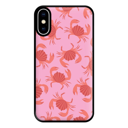 Crab Pattern - Sealife Phone Case for iPhone XS Max