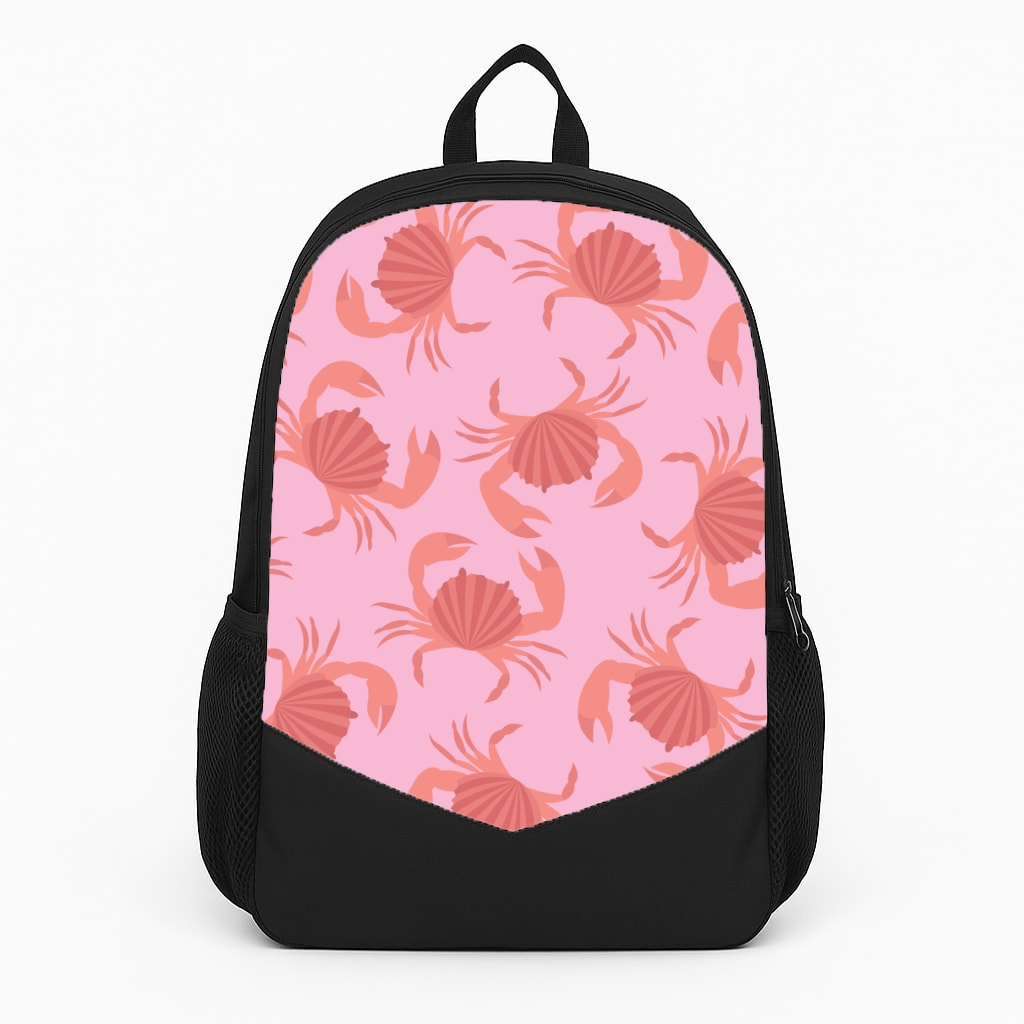 Crab Pattern - Sealife Large Backpack