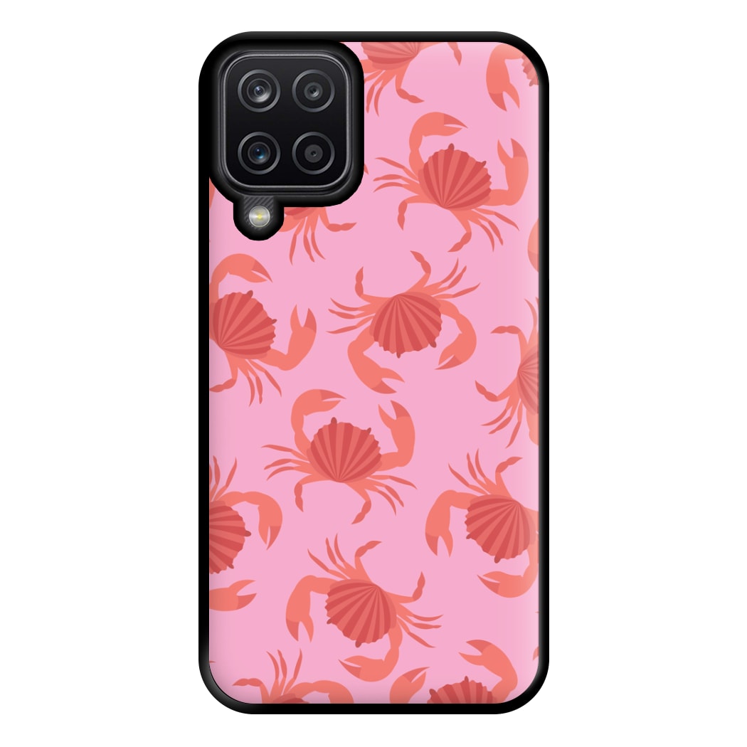 Crab Pattern - Sealife Phone Case for Galaxy A12