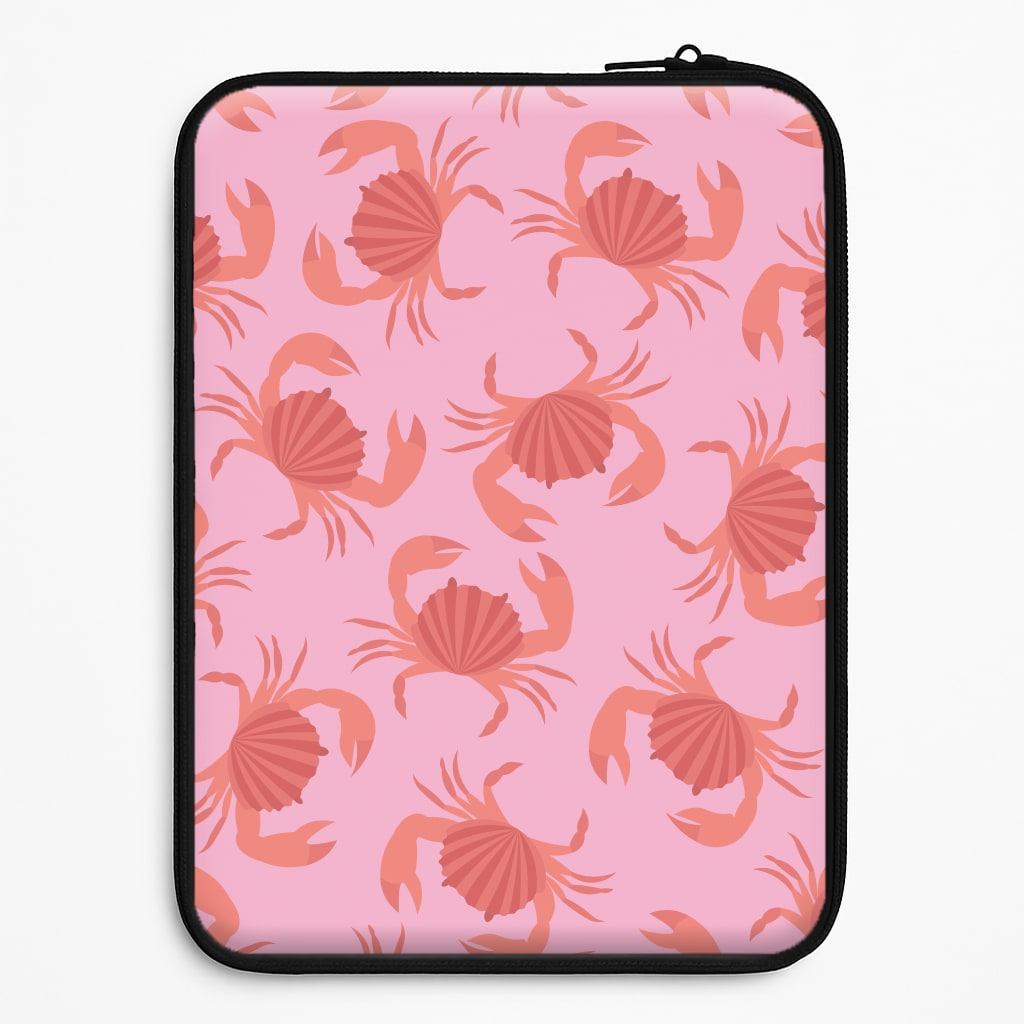 Crab Pattern - Sealife Laptop Sleeve