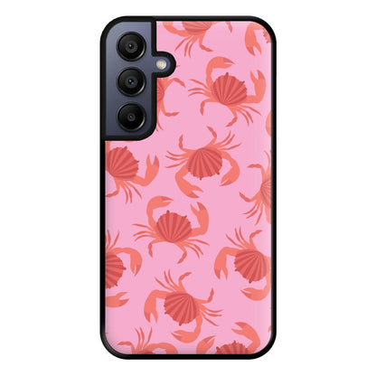 Crab Pattern - Sealife Phone Case for Galaxy A15