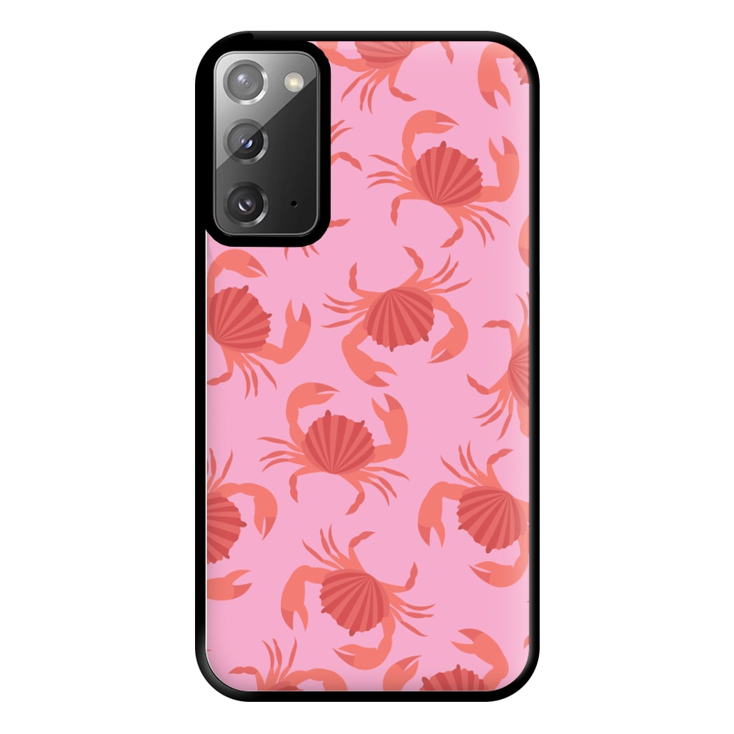 Crab Pattern - Sealife Phone Case for Galaxy Note 20 Ultra