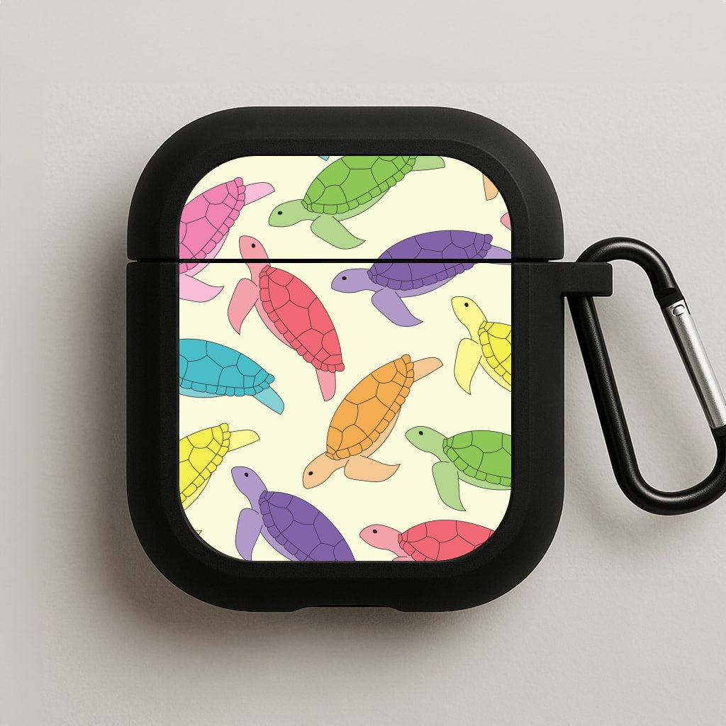Multi Coloured Turtle Pattern - Sealife AirPods Case