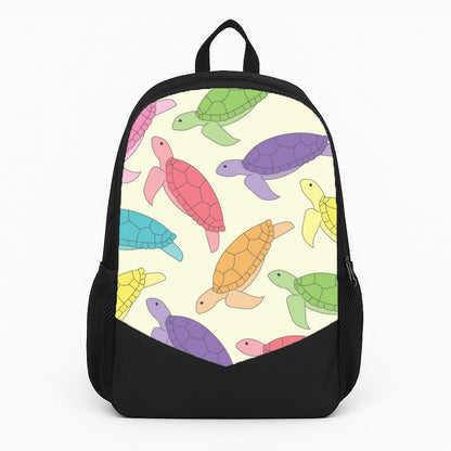 Multi Coloured Turtle Pattern - Sealife Large Backpack