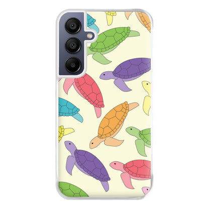 Multi Coloured Turtle Pattern - Sealife Phone Case for Galaxy A16