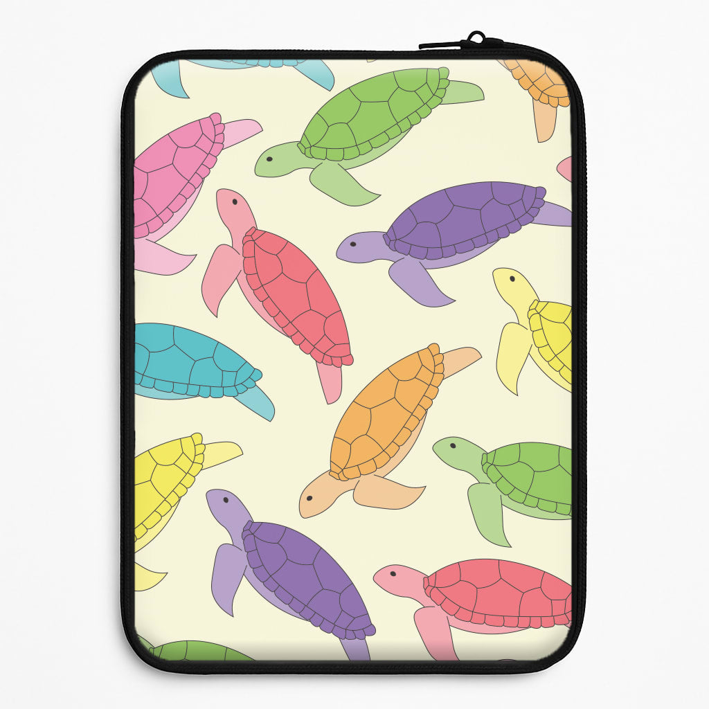 Multi Coloured Turtle Pattern - Sealife Laptop Sleeve