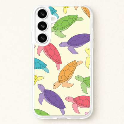 Multi Coloured Turtle Pattern - Sealife Phone Case for Galaxy S26