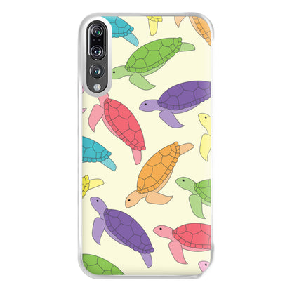 Multi Coloured Turtle Pattern - Sealife Phone Case for Huawei P20 Pro