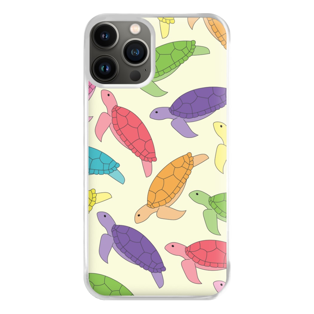 Multi Coloured Turtle Pattern - Sealife Phone Case for iPhone 11 Pro Max