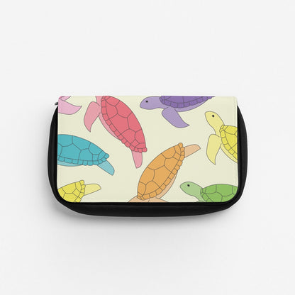Multi Coloured Turtle Pattern - Sealife Pencil Case