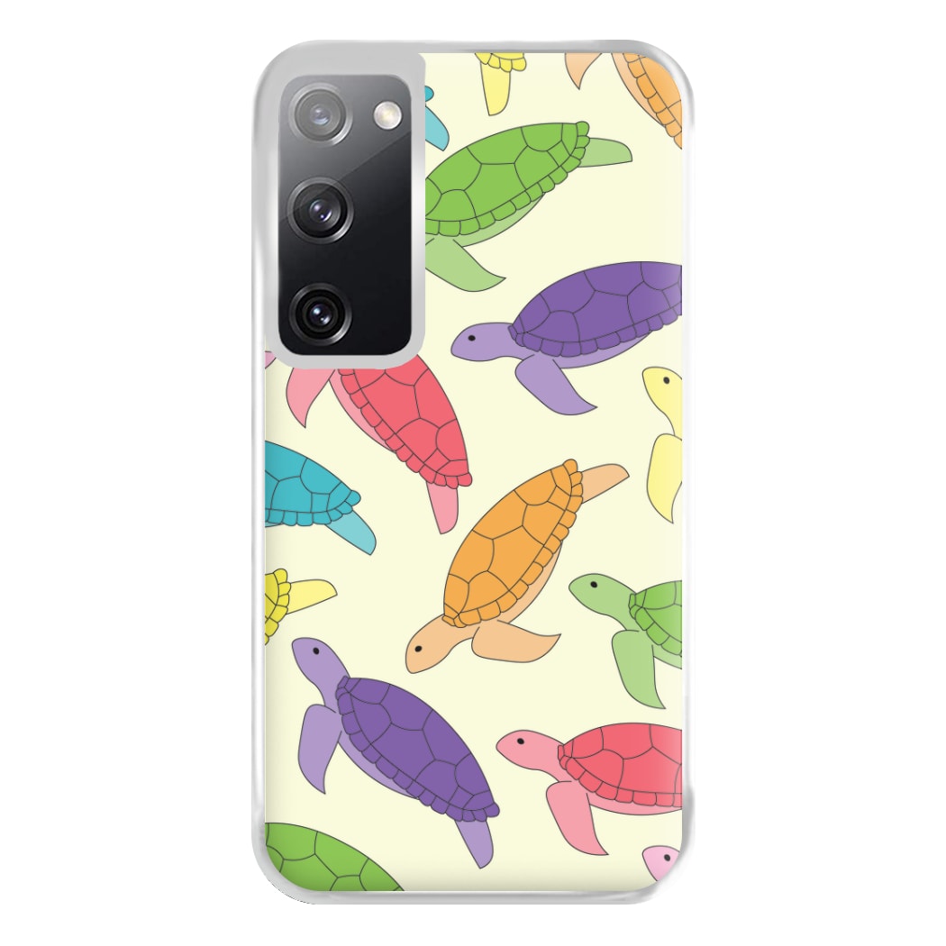 Multi Coloured Turtle Pattern - Sealife Phone Case for Galaxy S20