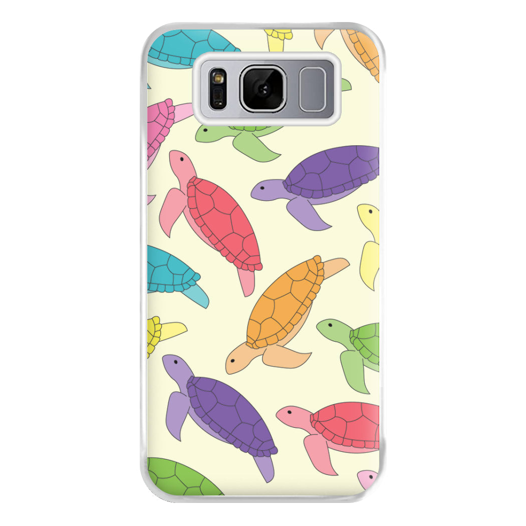 Multi Coloured Turtle Pattern - Sealife Phone Case for Galaxy S8 Plus