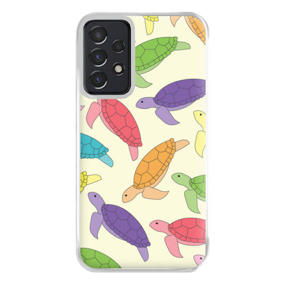 Multi Coloured Turtle Pattern - Sealife Phone Case for Galaxy A52 / A52s